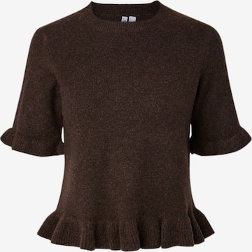 Pullover 'PCSally' di PIECES in marrone: frontale