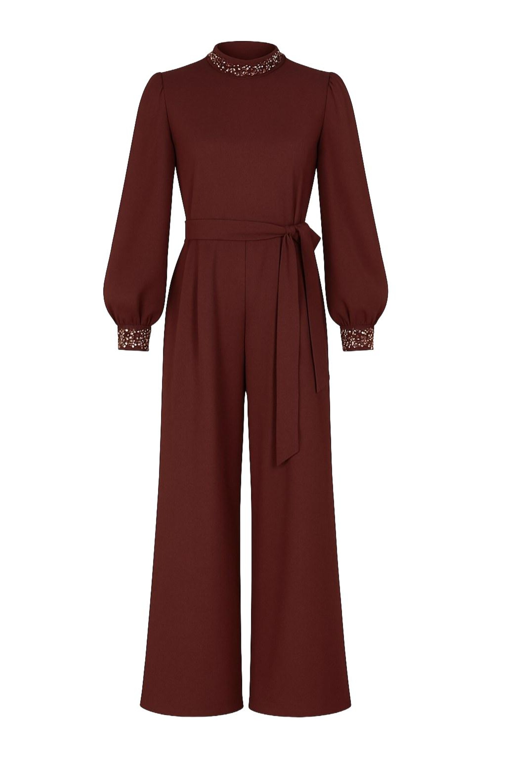 MODAMIHRAM Jumpsuit in Braun: Vorderseite