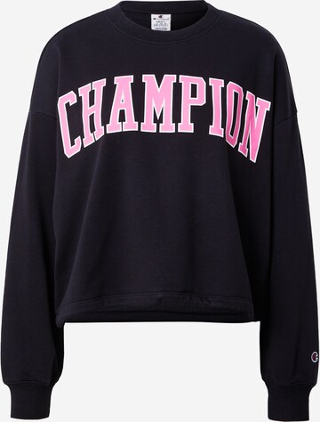 Champion Authentic Athletic Apparel Суичър в черно: отпред