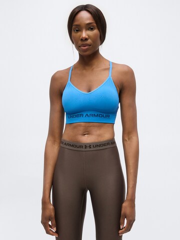 UNDER ARMOUR - Soutien Bustier Soutien de desporto 'Vanish Seamless' em azul: frente