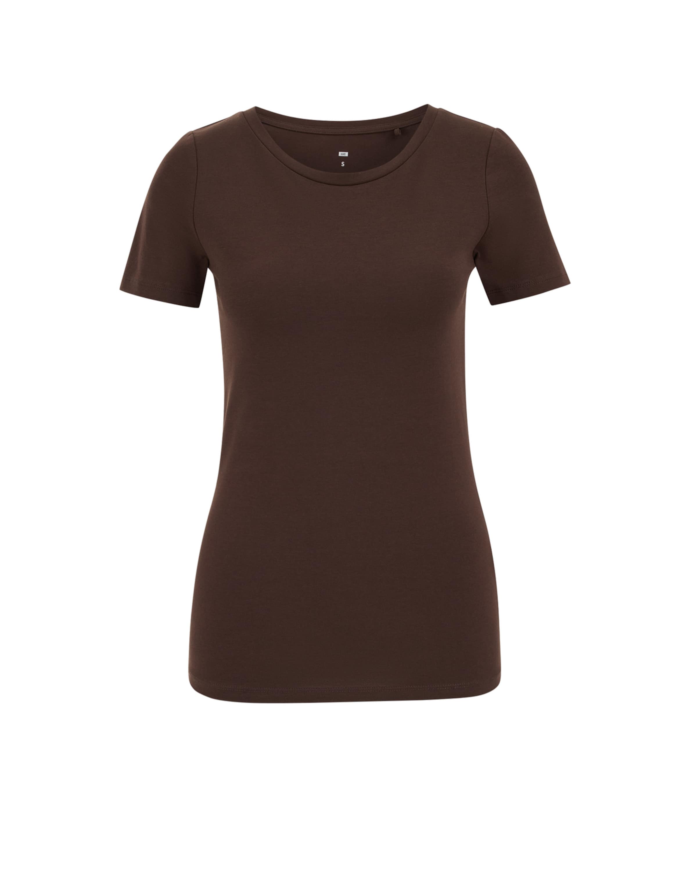 WE Fashion Футболка в Коричневый: спереди