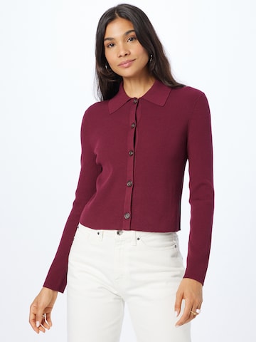 Marc O'Polo Knit Cardigan in Red: front