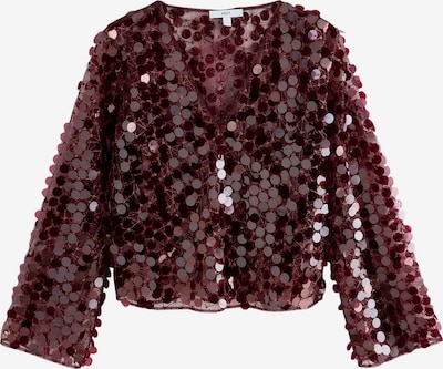 Next T-shirt en lie de vin, Vue avec produit