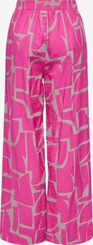 JDY Szeroka nogawka Spodnie 'SOUL' w kolorze różowy
