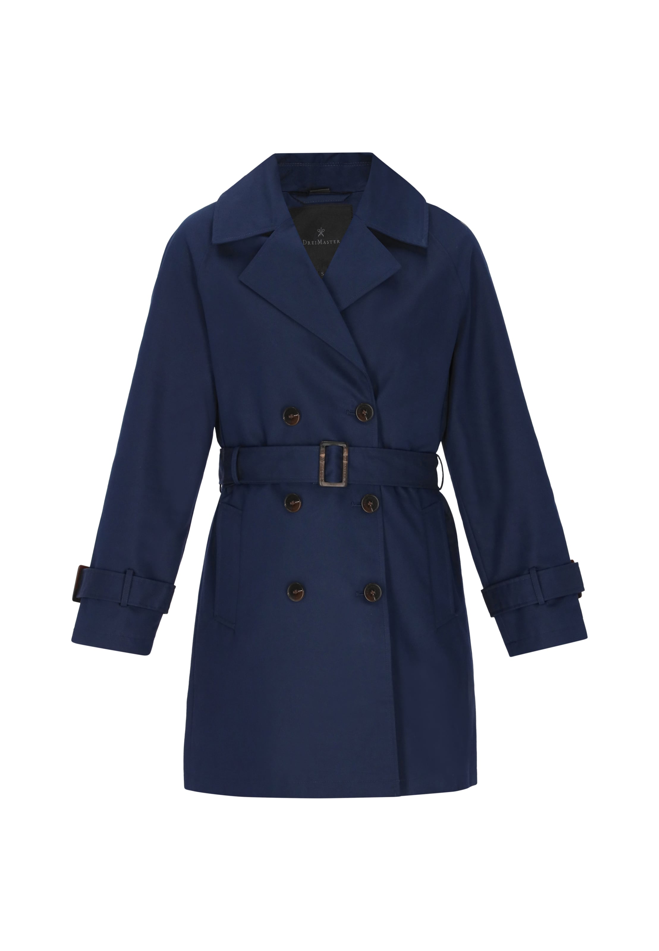 DreiMaster Klassik - Sobretudo meia-estação 'Classic' em azul: frente