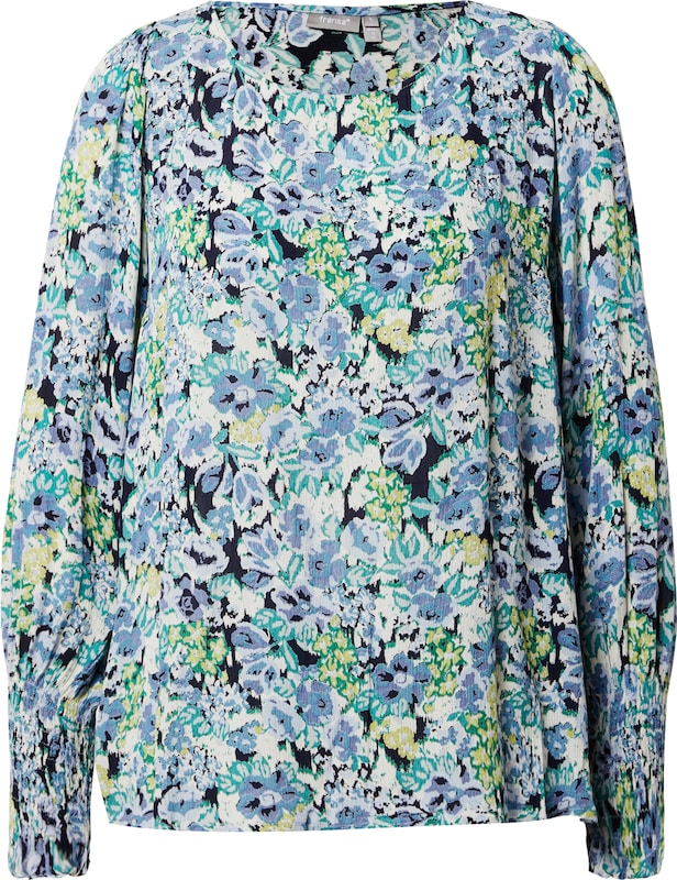 Fransa Bluse 'Nynne' in Marine Hellblau Fransa Bluse 'Nynne' in Marine Hellblau
