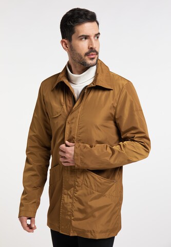 DreiMaster Klassik Between-Seasons Coat in Brown: front