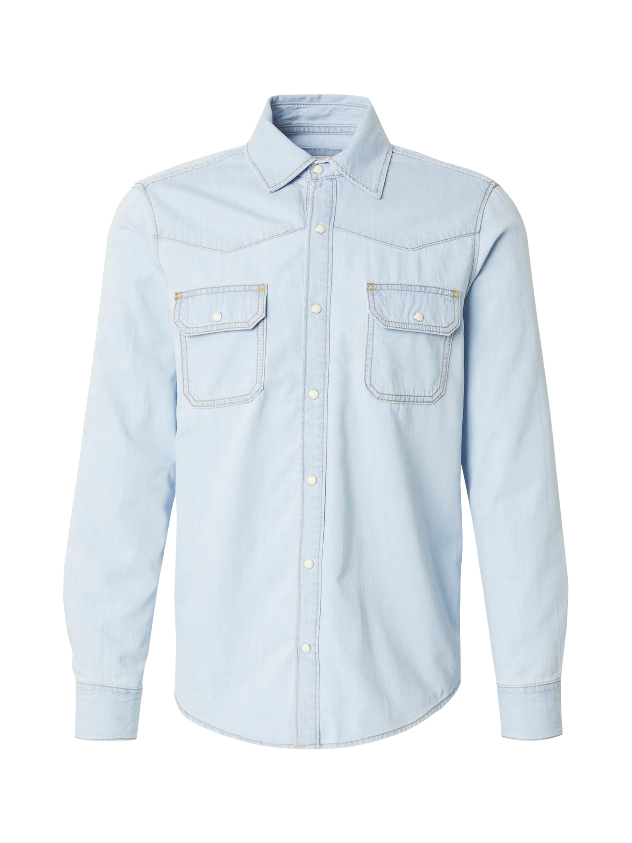 s.Oliver Regular fit Button Up Shirt in Blue: front