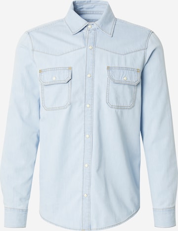 s.Oliver Regular Fit Hemd in Blau: Vorderseite