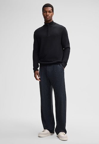 STRELLSON Wide Leg Hose 'Ludo' in Blau