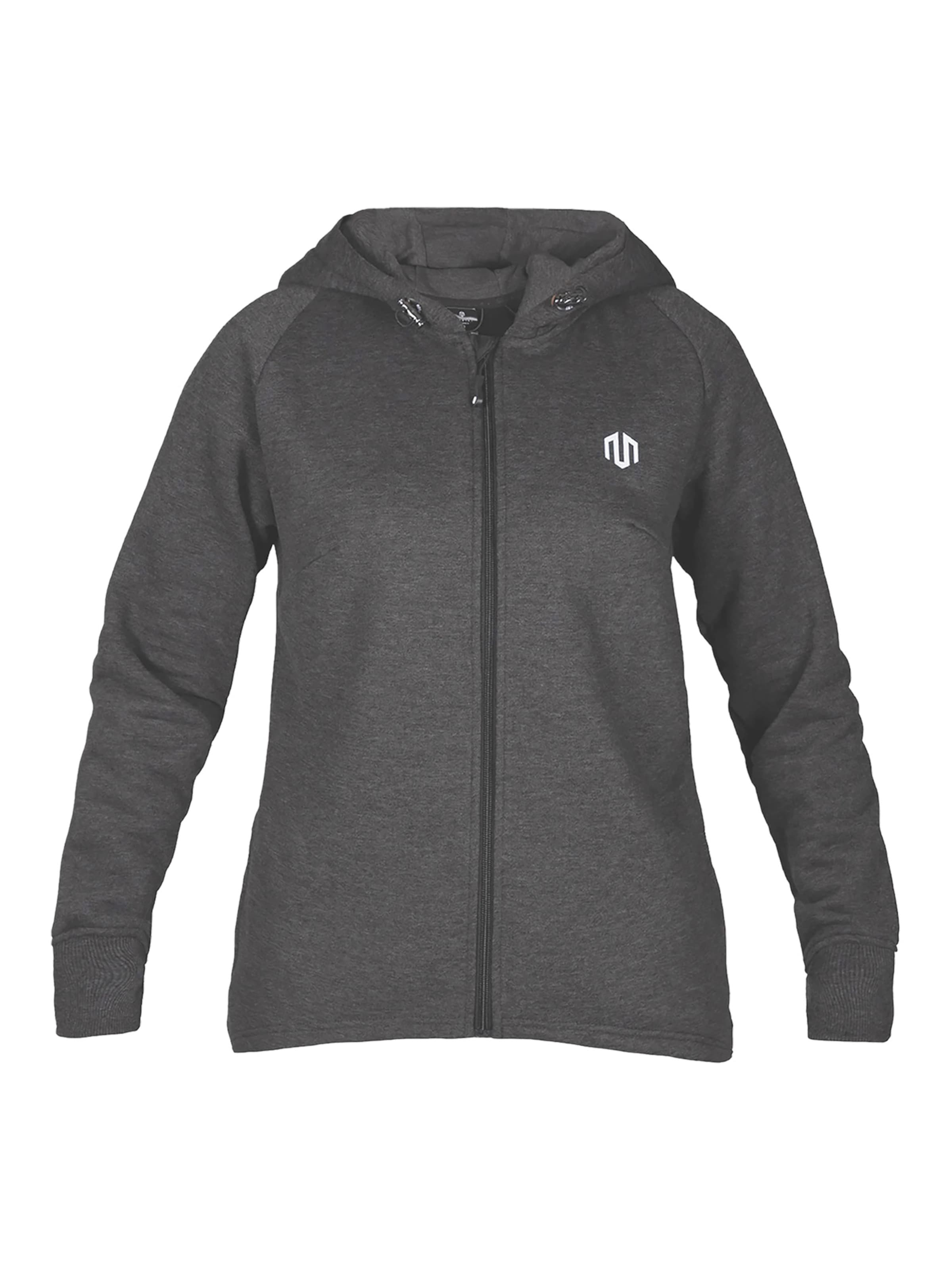 MOROTAI Sportsweatjacka 'Naka' i grå: framsida