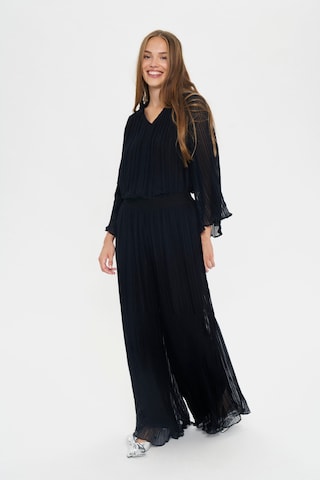 Wide Leg Pantalon 'NuriSZ' SAINT TROPEZ en noir