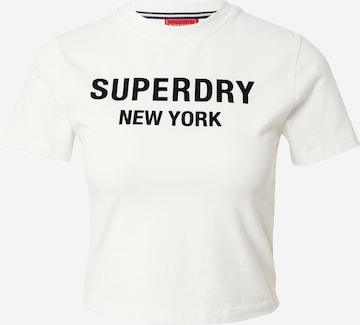 balta Superdry Marškinėliai: priekis