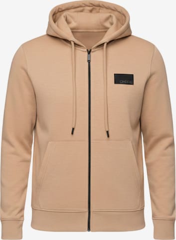 Ombre Sweat jacket in Beige: front