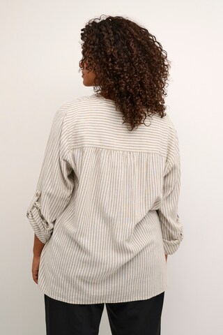 KAFFE CURVE Bluse 'Mille' in Beige