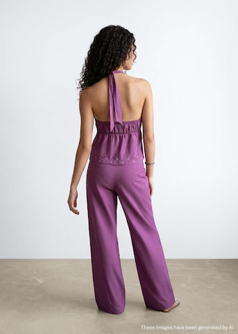 MANGO TEEN Regular Pants 'Tinap' in Purple