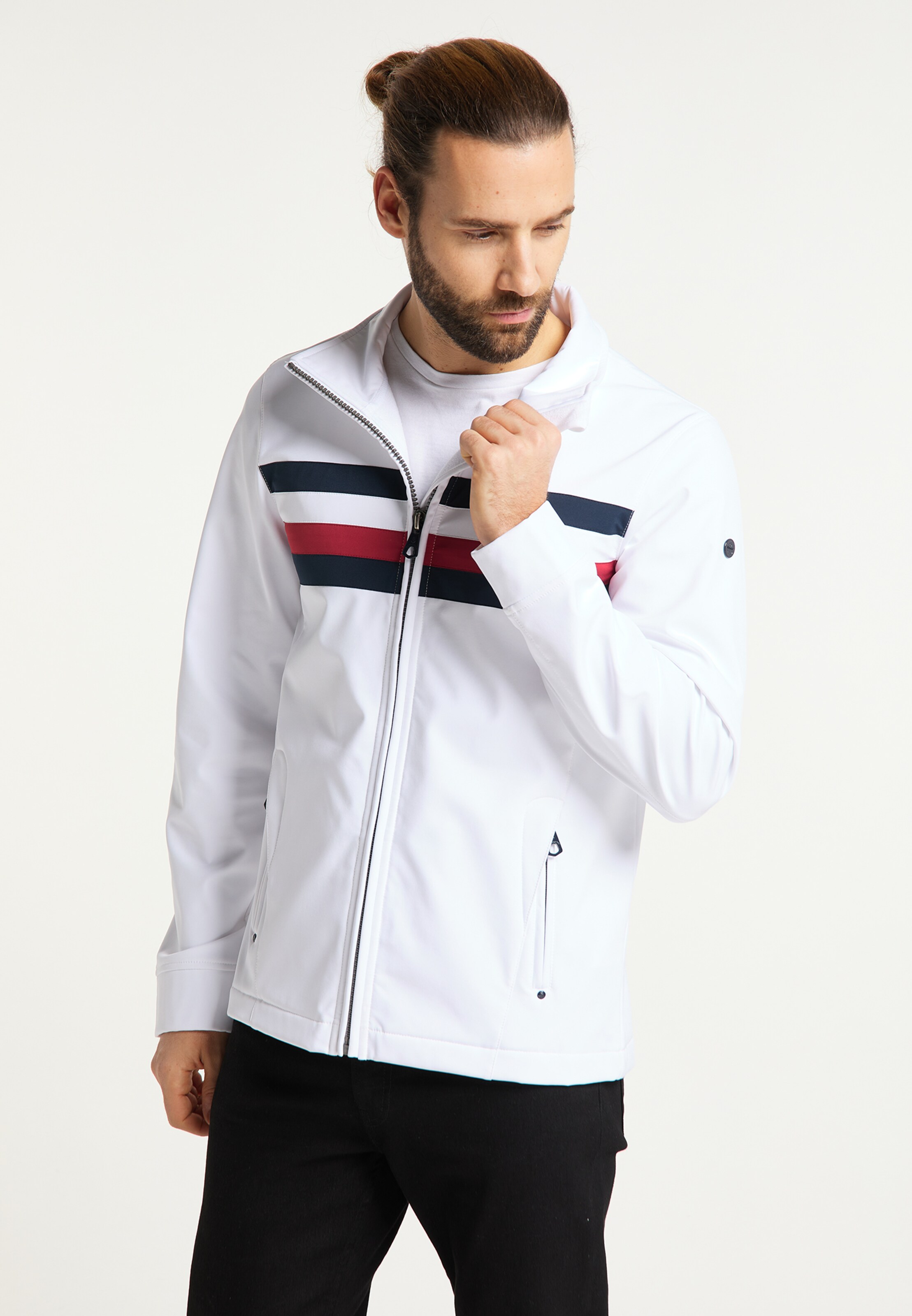 Männer Jacken DreiMaster Maritim Funktionsjacke in Weiß - BK42741 Männer Jacken DreiMaster Maritim Funktionsjacke in Weiß - BK42741