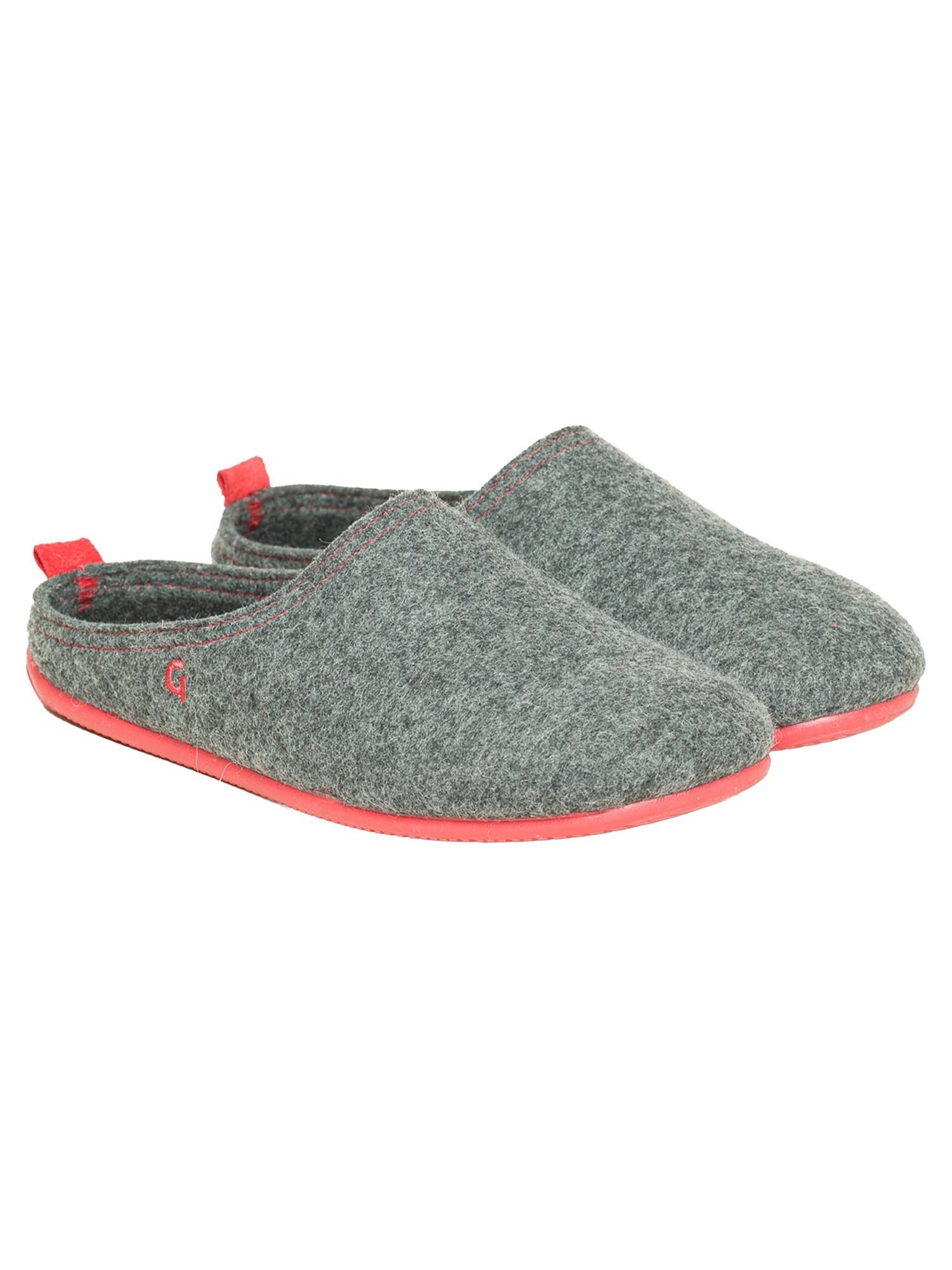 Gottstein Pantolette 'Wool Slide-In'‌ in Grau: Vorderseite