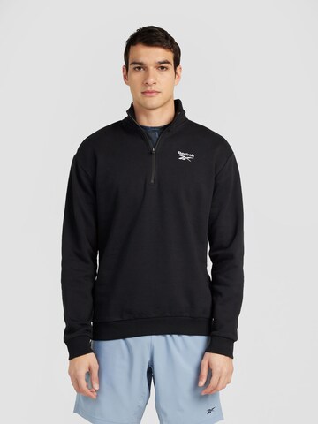 Reebok Sweatshirt 'IDENTITY' in Black: front