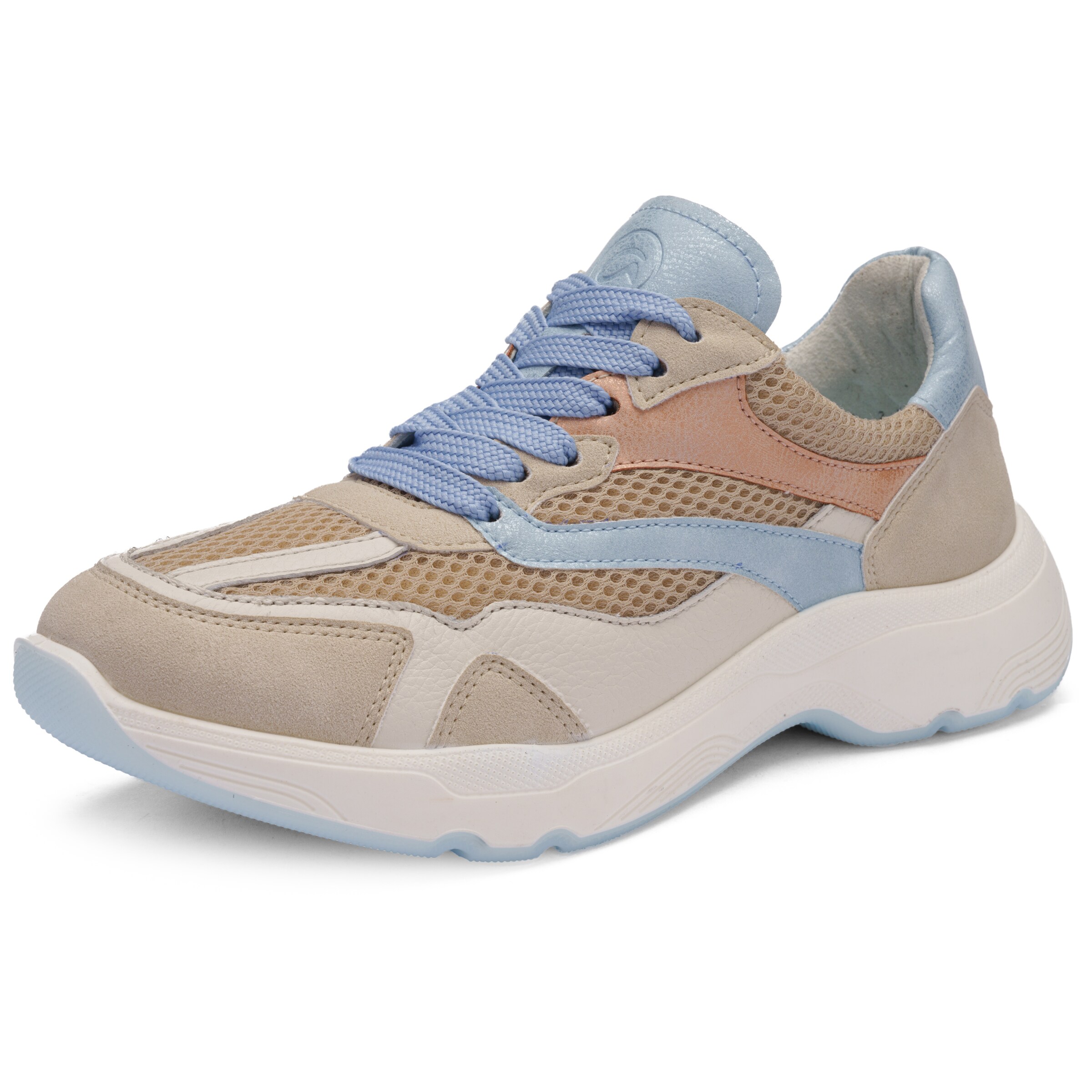 ARA Sneakers in Beige / Pastel blue / Light brown / Off white, Item view