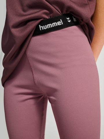Hummel Skinny Sportsbukser 'Pulse' i lilla