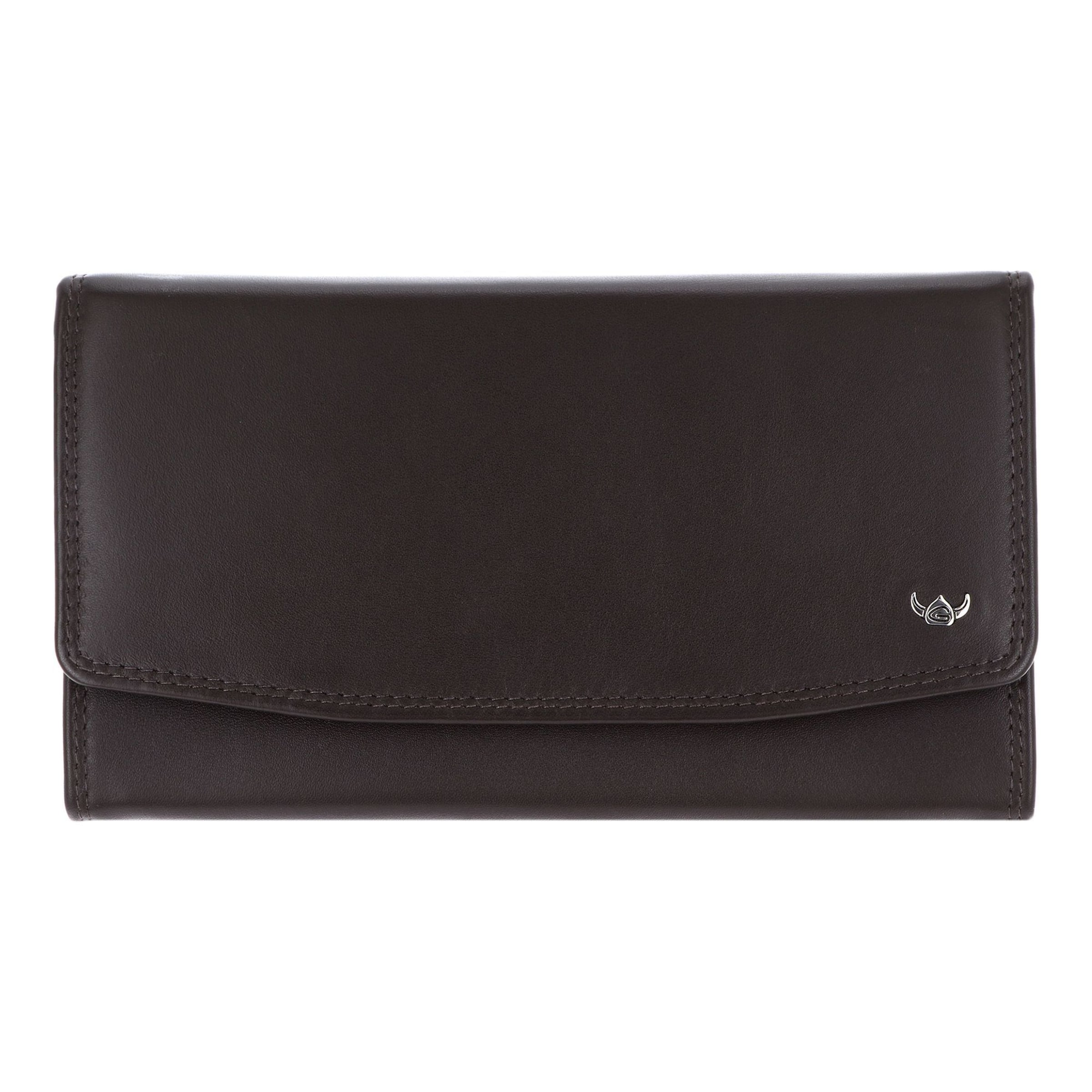 Porte-monnaies 'Polo' GOLDEN HEAD en marron : devant