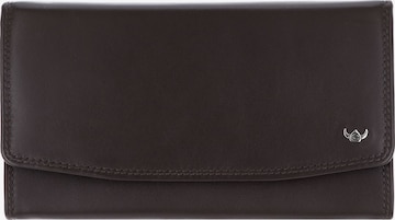 Porte-monnaies 'Polo' GOLDEN HEAD en marron : devant