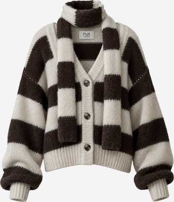 hzl the label Oversized kardigan – hnědá: přední strana