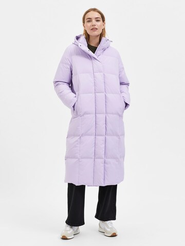 Manteau d’hiver 'Nita' SELECTED FEMME en violet