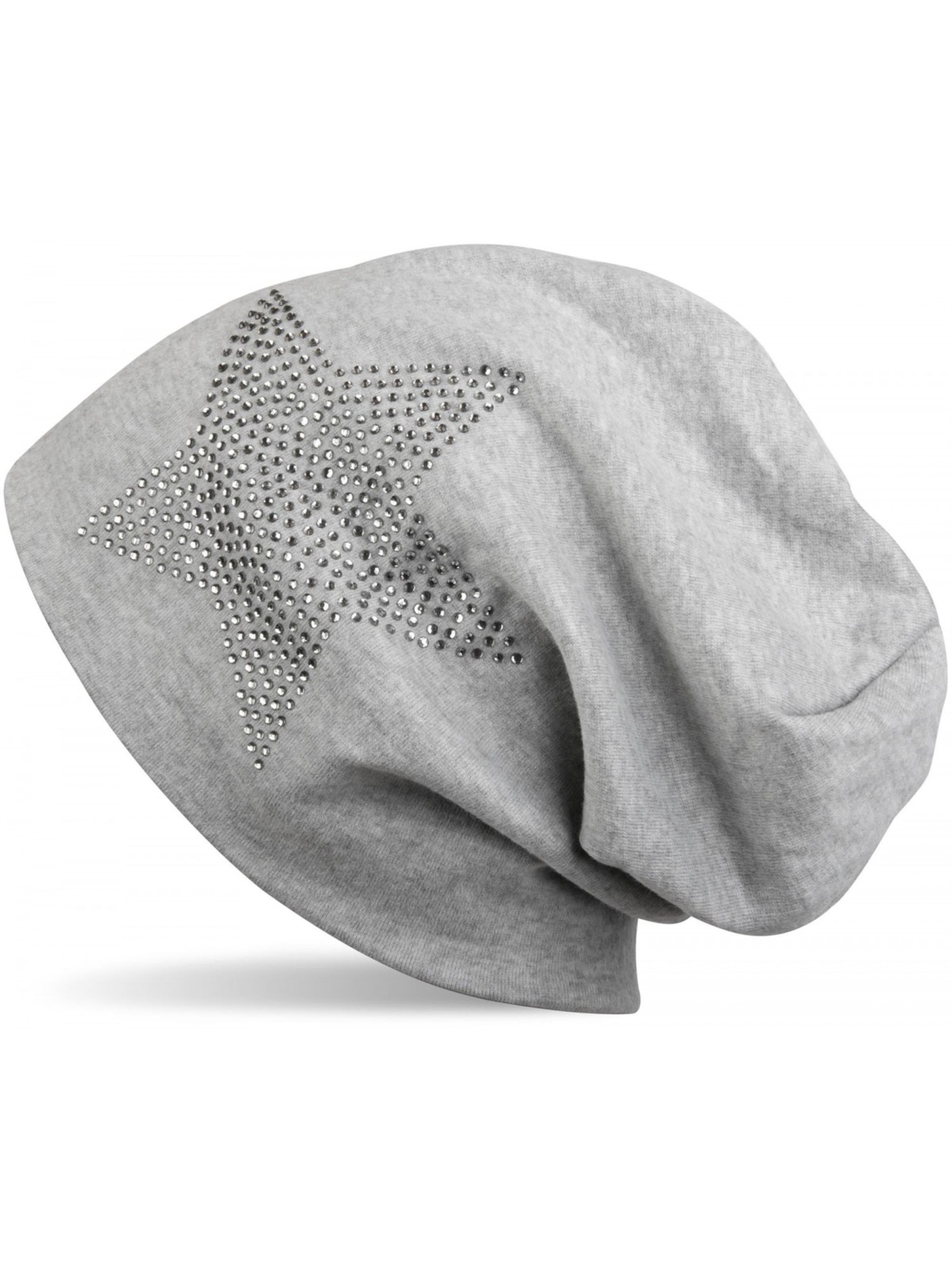 styleBREAKER Beanie 'Warme Beanie Mütze mit Strass Stern' in Grey, Item view