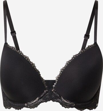 Calvin Klein Push-up Bra 'Demi' in Black: front