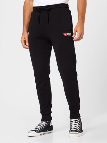 DIESEL Tapered Trousers 'TARY' in Black: front