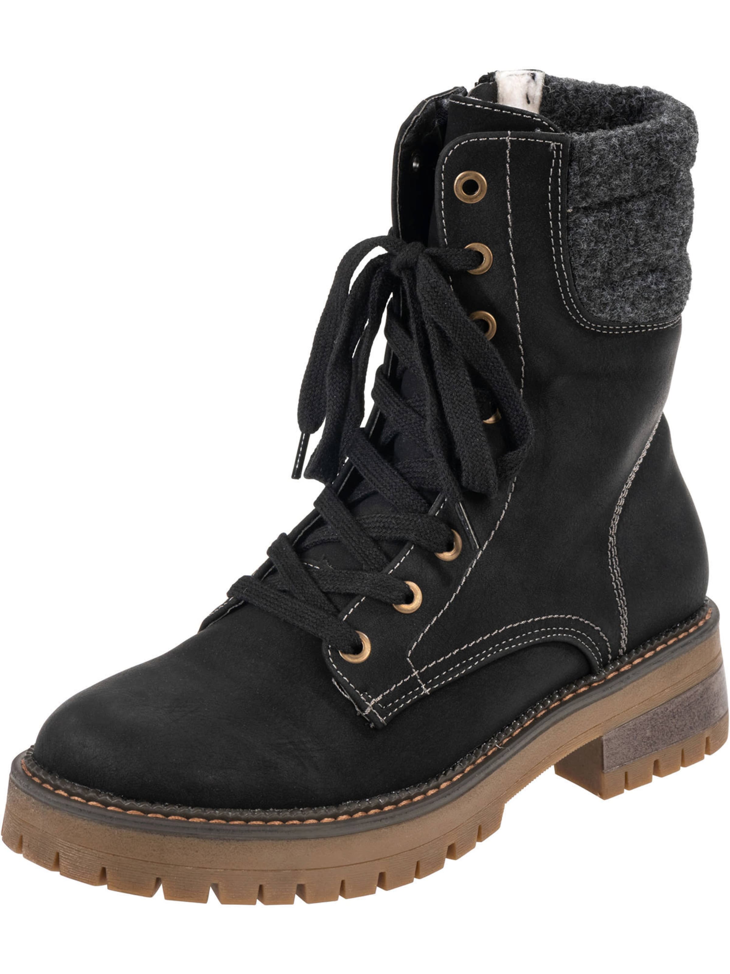 Palado Veterlaarsjes 'Lipsi' in Zwart: voorkant