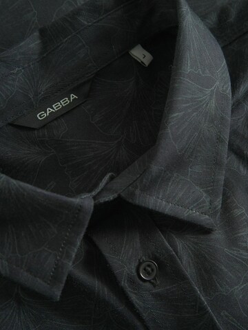 GABBA Regular Fit Skjorte 'New York S Dex' i sort