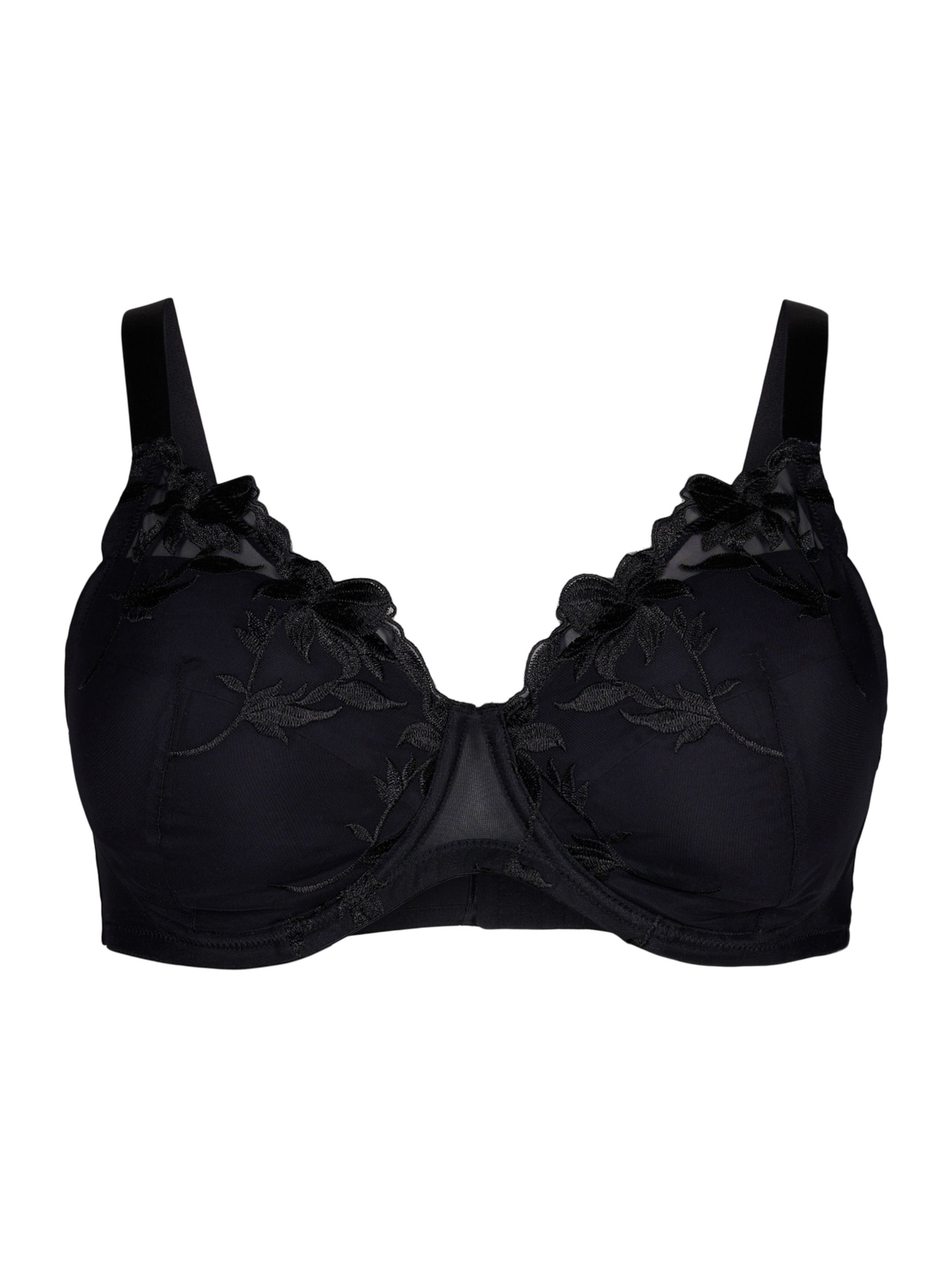 Devoted by Zizzi Minimeerija Rinnahoidja 'Lmasja', värv must: eest vaates