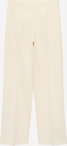 MANGOBootcut/trapezice Hlače - bež boja: prednji dio