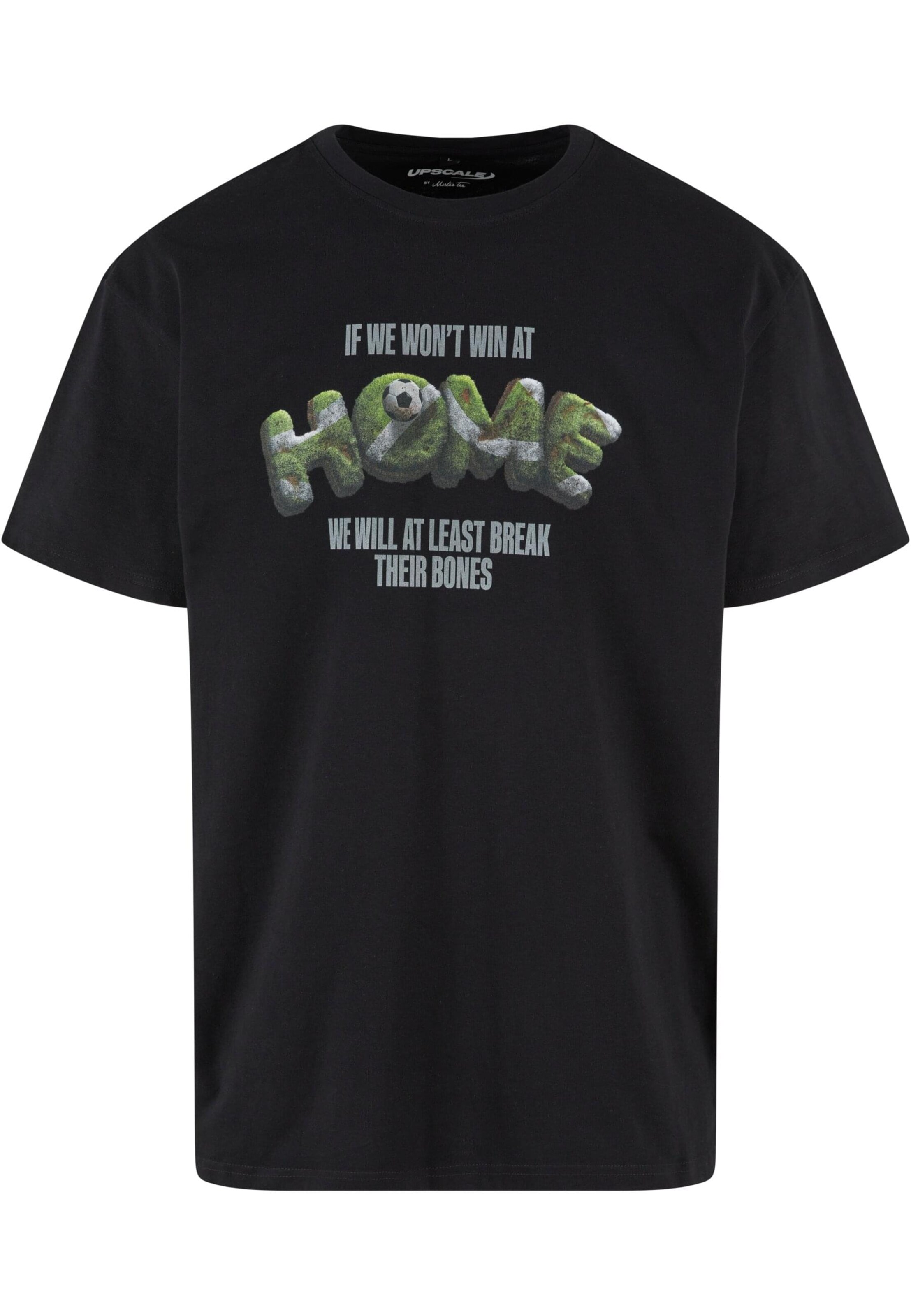 MT Upscale T-Shirt 'Home' in Schwarz: Vorderseite