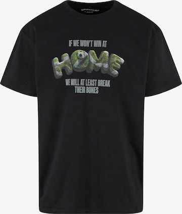 MT Upscale Shirt 'Home' in Zwart: voorkant
