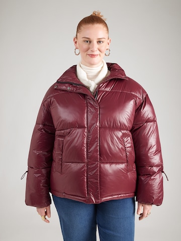 Giacca invernale 'NMALLIE' di Noisy May Curve in lilla: frontale