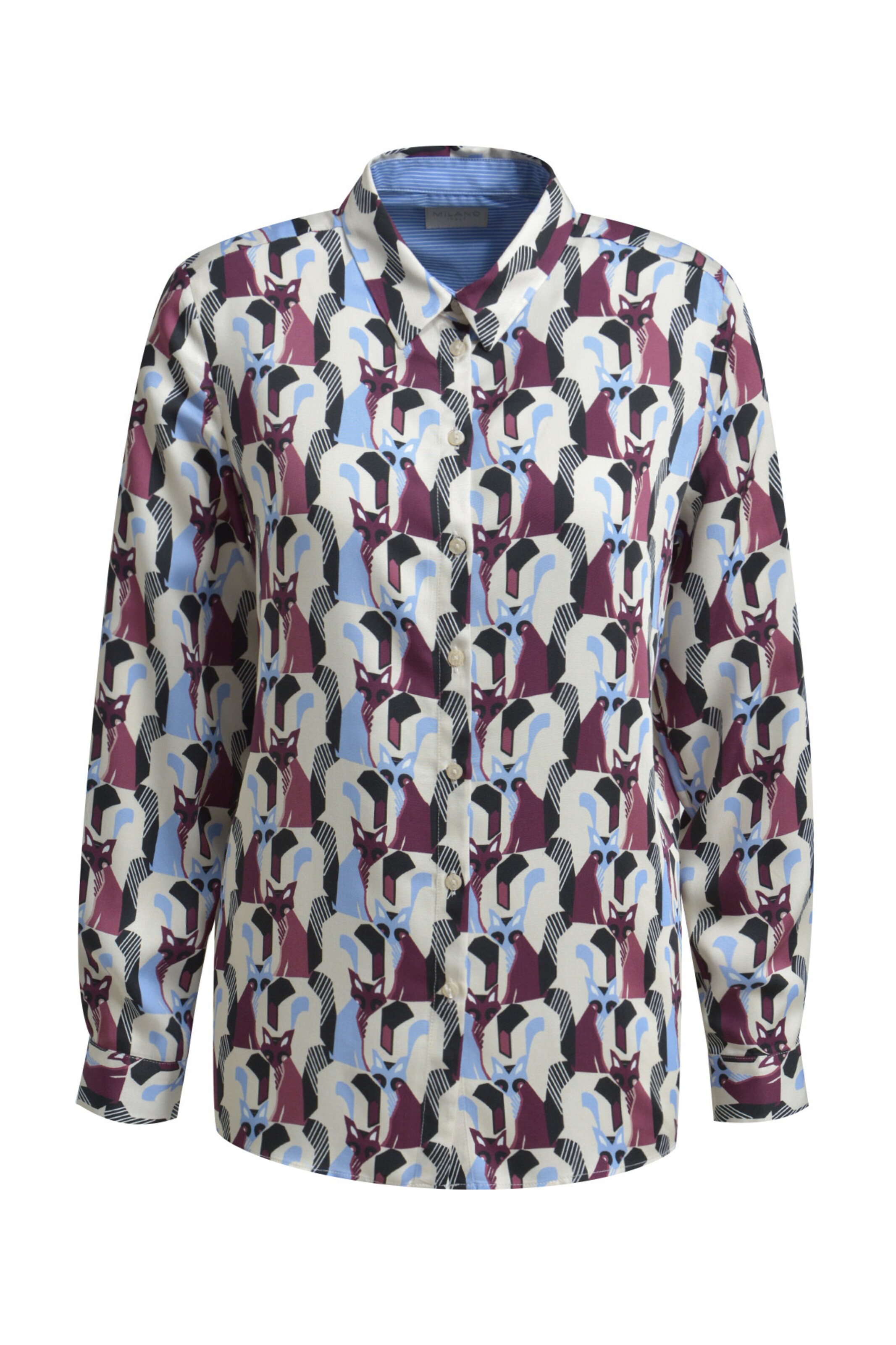 Milano Italy Blouse in Red: front