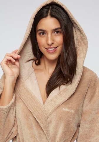 LASCANA Long Bathrobe in Beige