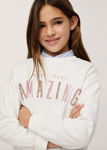 MANGO KIDS Sweatshirt 'Joia' in Wit