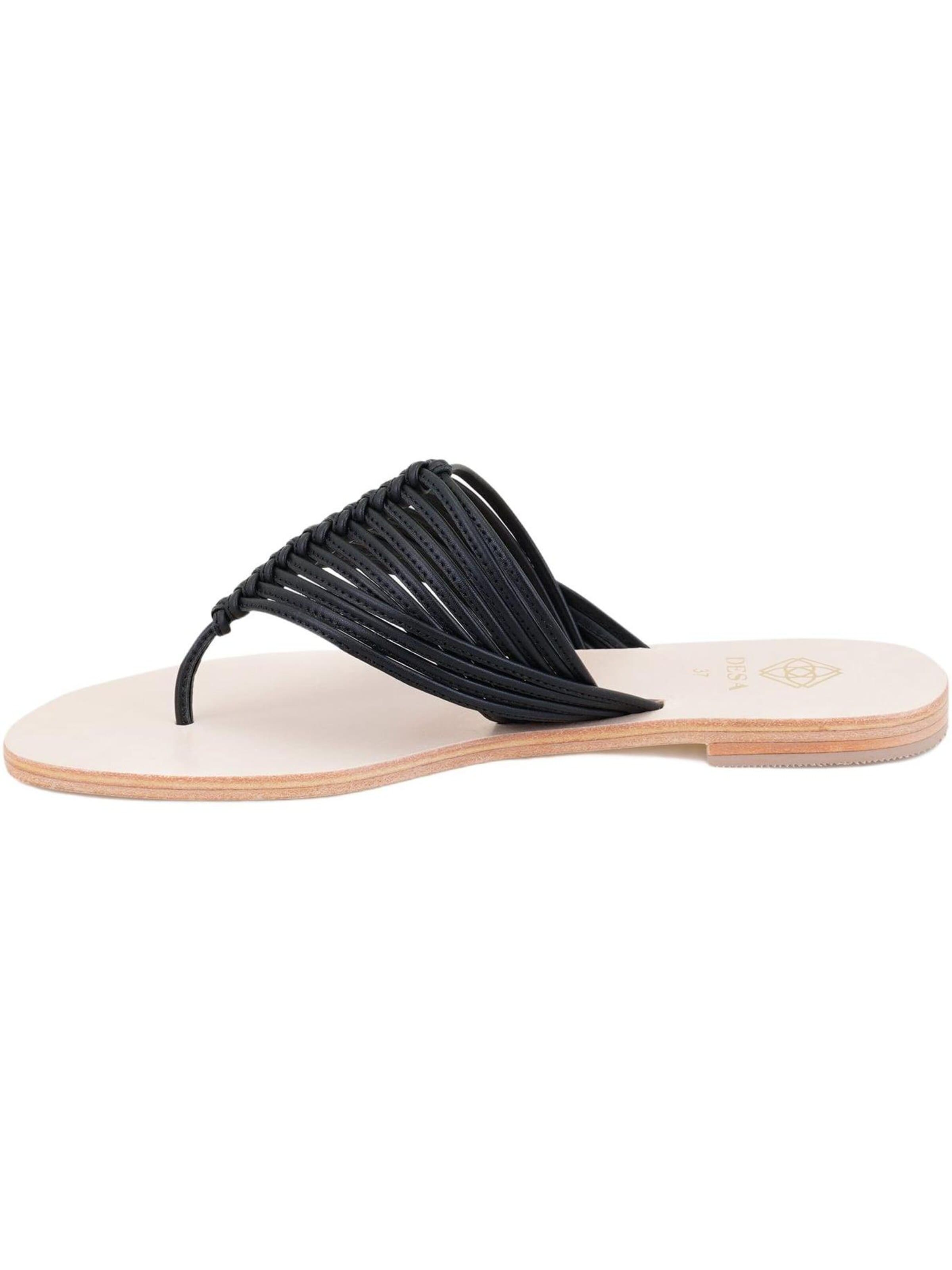 Desa T-bar sandals 'Hausschuhe' in Black