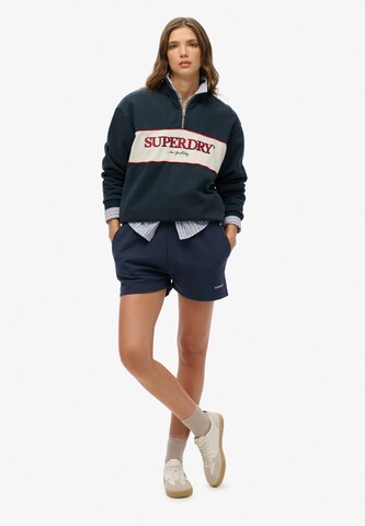 Superdry Regular Broek in Blauw