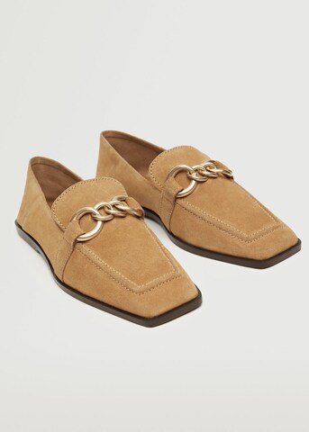 MANGO Moccasins 'Train' in Brown