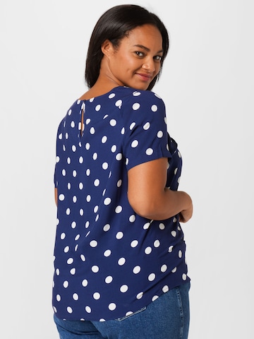 ONLY Carmakoma Blouse 'ANITA' in Blauw