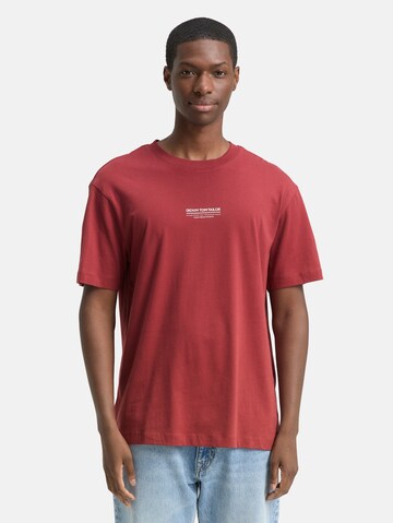 TOM TAILOR DENIM Shirt in Rood: voorkant
