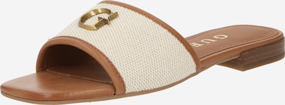 GUESS Sapato aberto 'TASKP' em creme / castanho, Vista do produto