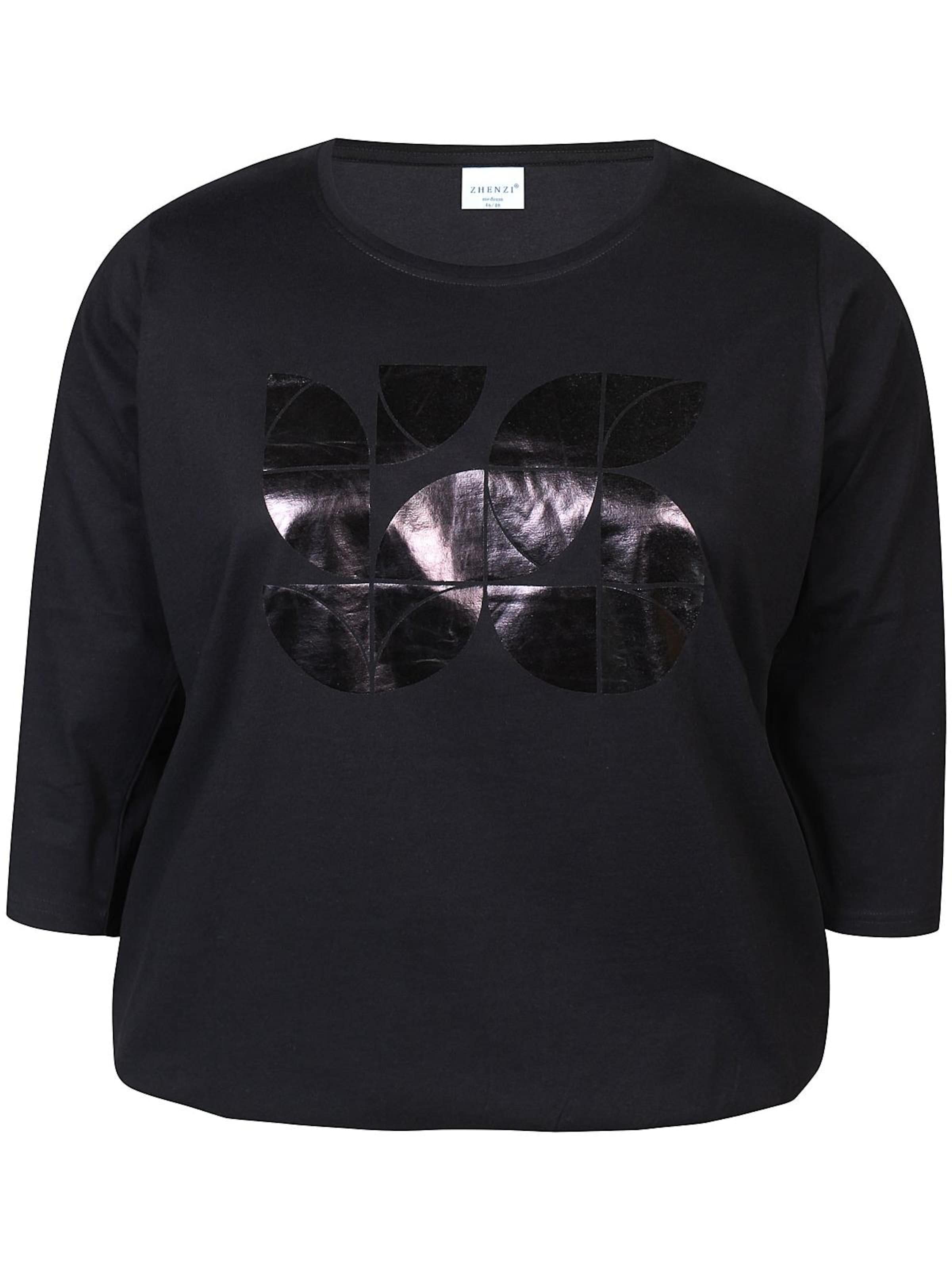 Zhenzi Top 'Adele 1168' in Schwarz: Vorderseite