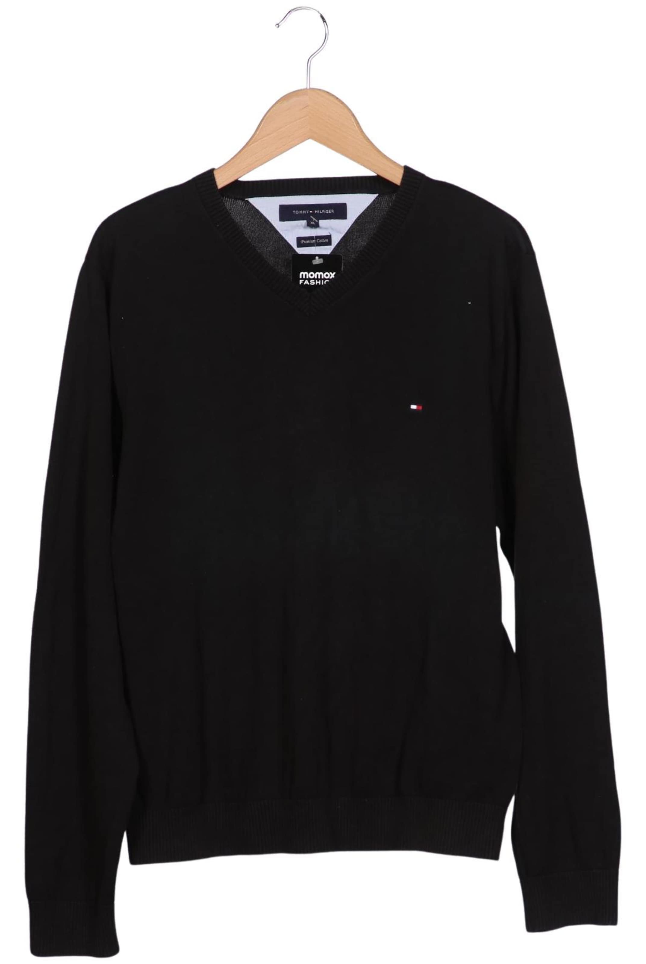 TOMMY HILFIGER Pullover XL in Schwarz: Vorderseite